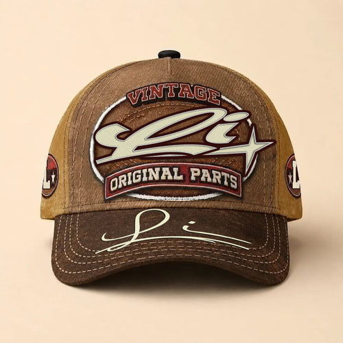 LI TC02 HH79  Personalized Name Baseball Cap, Vintage Retro Hat, Custom Gift for Him & Her