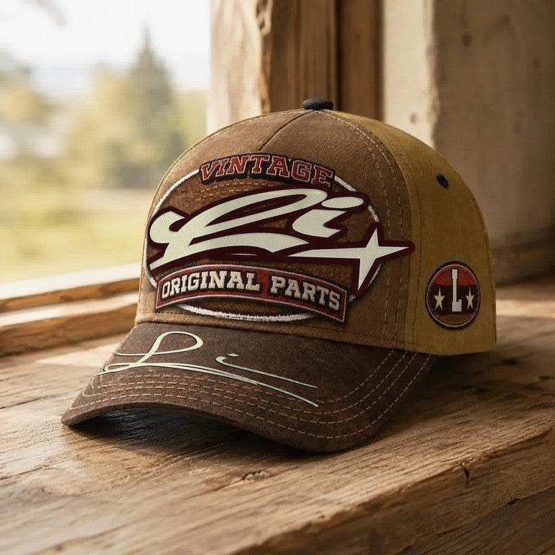 LI TC02 HH79  Personalized Name Baseball Cap, Vintage Retro Hat, Custom Gift for Him & Her