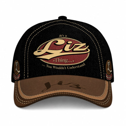 LIZ  TC06 HH79 Personalized Distressed Baseball Cap, Custom Retro Trucker Hat, Statement Dad Cap
