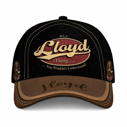 LLOYD  TC06 HH79 Personalized Distressed Baseball Cap, Custom Retro Trucker Hat, Statement Dad Cap