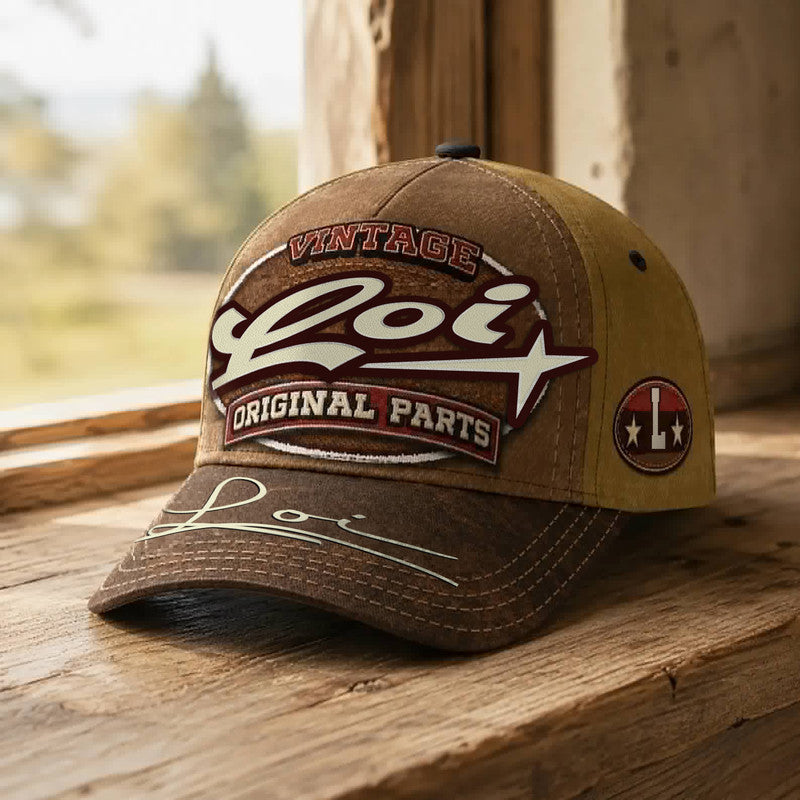 LOI TC02 HH79  Personalized Name Baseball Cap, Vintage Retro Hat, Custom Gift for Him & Her