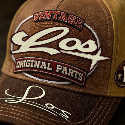 LOS TC02 HH79  Personalized Name Baseball Cap, Vintage Retro Hat, Custom Gift for Him & Her