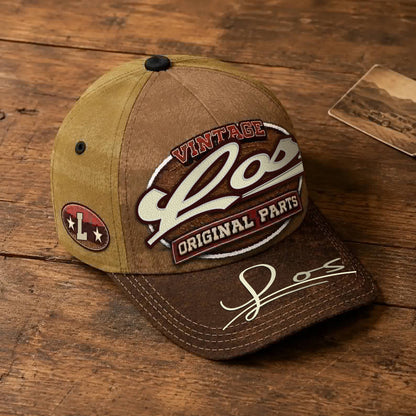 LOS TC02 HH79  Personalized Name Baseball Cap, Vintage Retro Hat, Custom Gift for Him & Her
