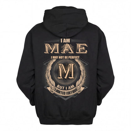 MAE 2K-101–Personalized Name Quote Apparel “I Am NAME May Not Be Perfect But I Am Limited Edition”