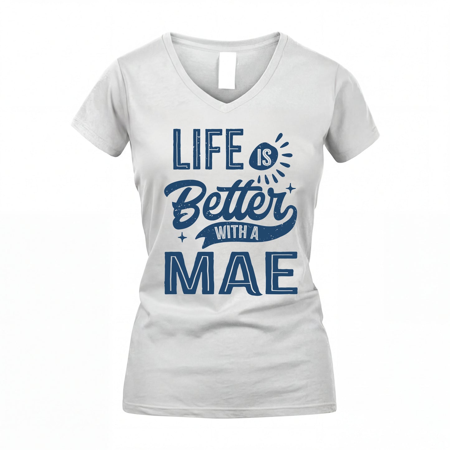MAE HH88-K2–Personalized Name Quote T-Shirt Life Is Better With Unisex Gift
