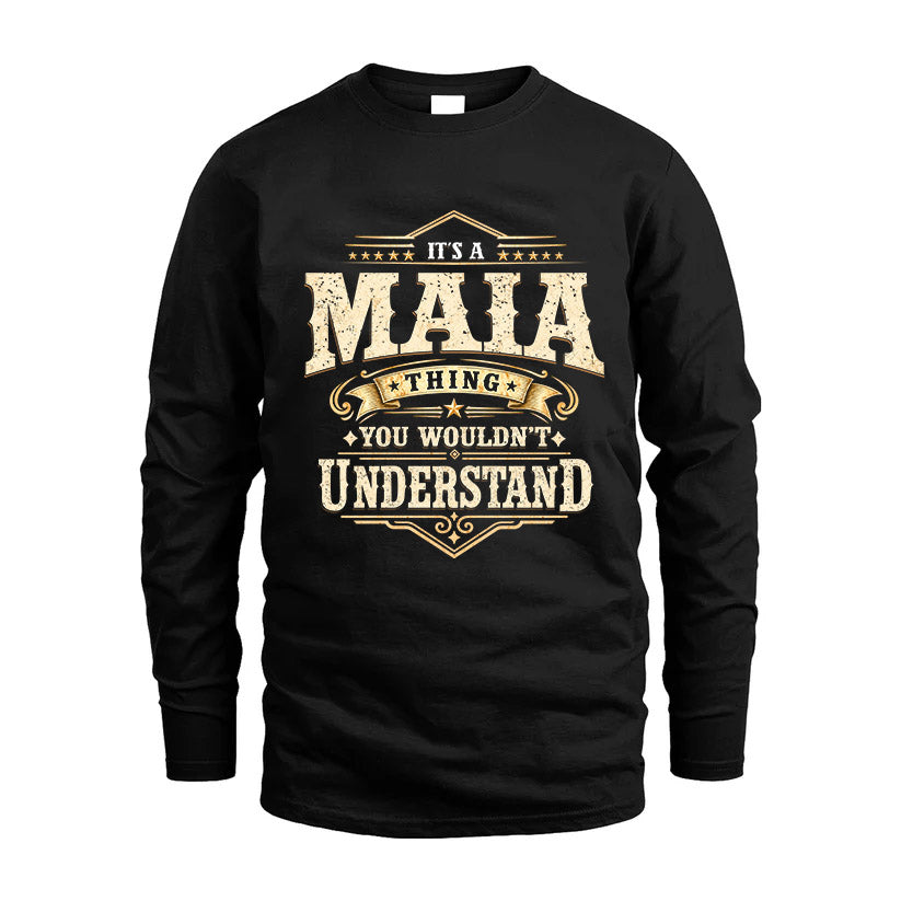 MAIA HH-F009–Personalized Name Quote Apparel “It’s an NAME Thing You Wouldn’t Understand”