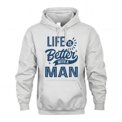 MAN HH88-K2–Personalized Name Quote T-Shirt Life Is Better With Unisex Gift