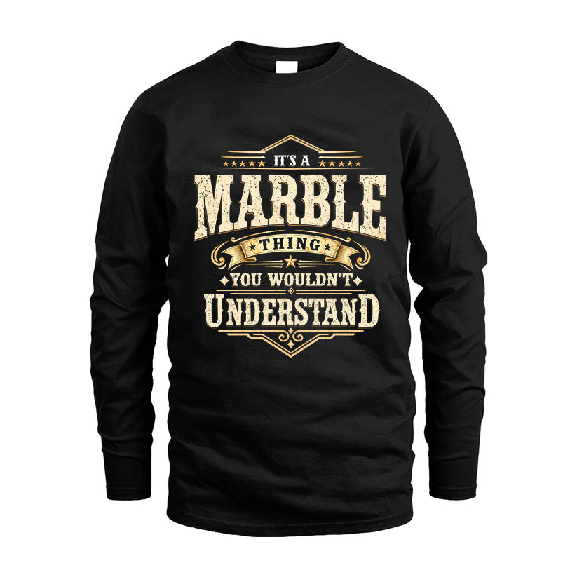 MARBLE HH-F009–Personalized Name Quote Apparel “It’s an NAME Thing You Wouldn’t Understand”