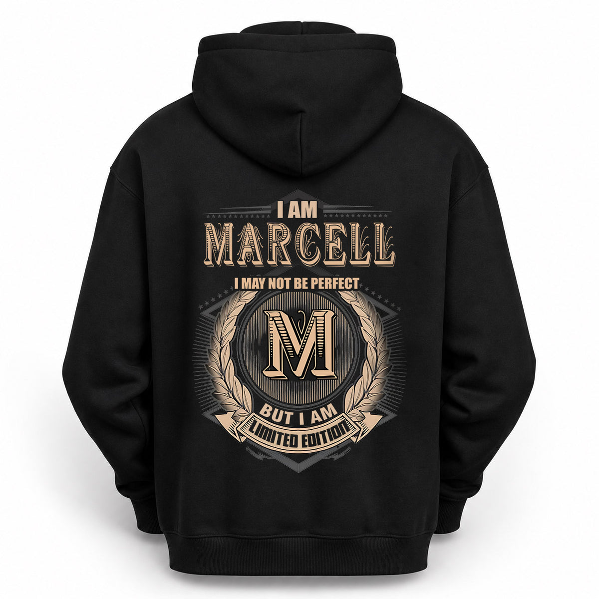 MARCELL 2K-101–Personalized Name Quote Apparel “I Am NAME May Not Be Perfect But I Am Limited Edition”