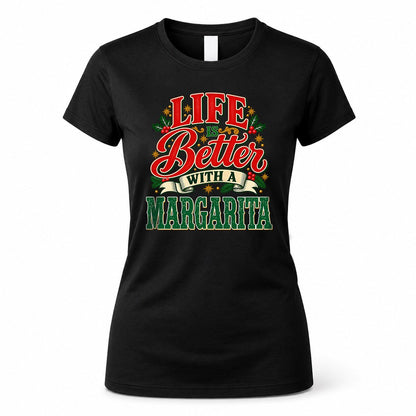 MARGARITA HH-F011 Personalized Name Christmas Shirt – “Life Is Better With a Custom Name” Funny Christmas Gift, Custom Holiday Apparel