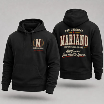 MARIANO W65-F6-168 – Personalized Original Issue Apparel “The Original NAME Certified One-of-One"