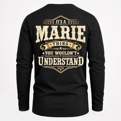 MARIE HH-F003–Personalized Name Quote Apparel “It’s an NAME Thing You Wouldn’t Understand”