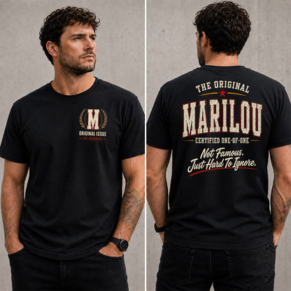 MARILOU W65-F6-168 – Personalized Original Issue Apparel “The Original NAME Certified One-of-One"