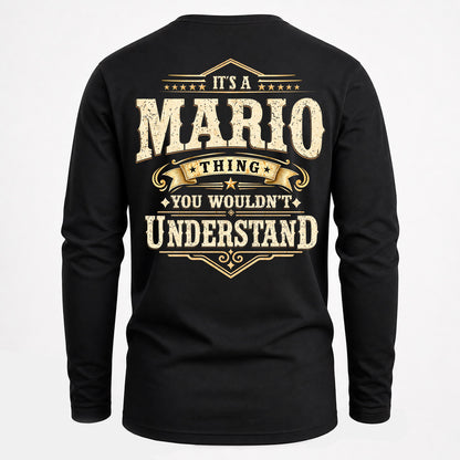 MARIO HH-F003–Personalized Name Quote Apparel “It’s an NAME Thing You Wouldn’t Understand”