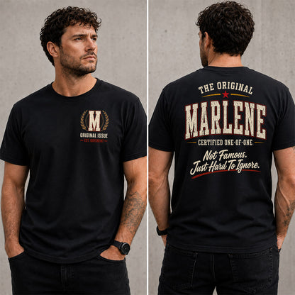 MARLENE W65-F6-168 – Personalized Original Issue Apparel “The Original NAME Certified One-of-One"