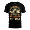 MARTINEZ TT898-K6-229 – Personalized Funny Camping Quote Apparel “The Adventure Begins When The WiFi Ends”
