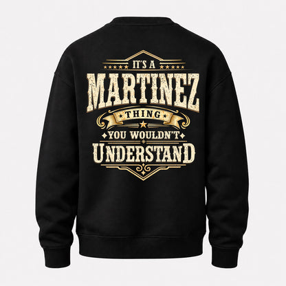MARTINEZ HH-F003–Personalized Name Quote Apparel “It’s an NAME Thing You Wouldn’t Understand”