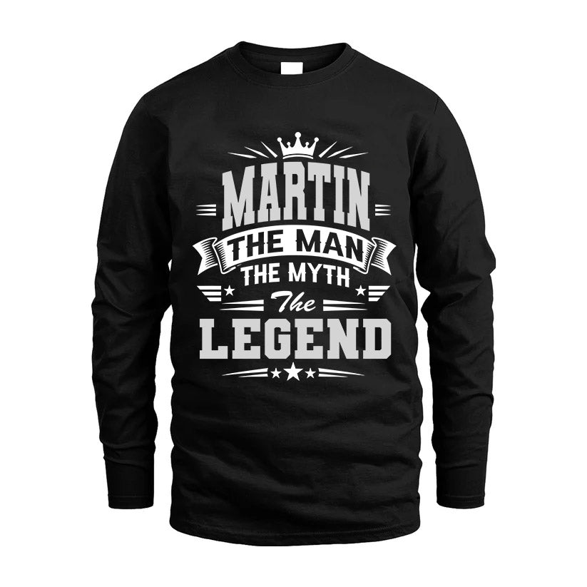MARTIN HH F004 The Man The Myth The Legend Personalized Shirt – Gift for Men
