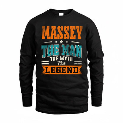 MASSEY HH F007 The Man The Myth The Legend Personalized Shirt – Gift for Men