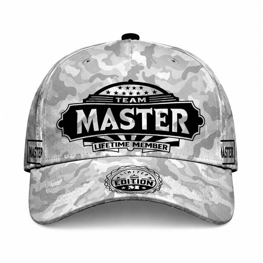 MASTER TC01 HH79 Team Your Name Hat, Personalized Camo Baseball Cap, Custom Family Gift, Gift for Him Her