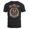 MATTHEWS 2K-101–Personalized Name Quote Apparel “I Am NAME May Not Be Perfect But I Am Limited Edition”