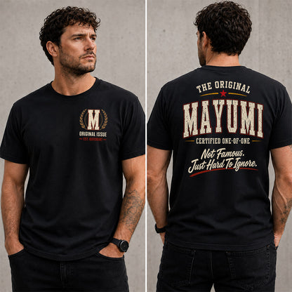 MAYUMI W65-F6-168 – Personalized Original Issue Apparel “The Original NAME Certified One-of-One"