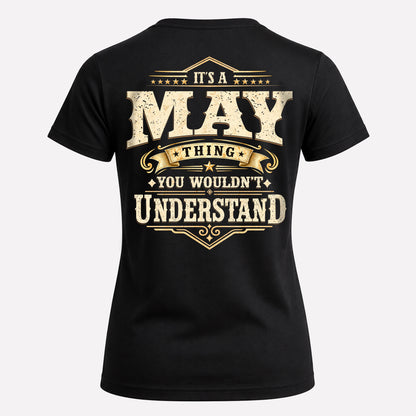 MAY HH-F003–Personalized Name Quote Apparel “It’s an NAME Thing You Wouldn’t Understand”