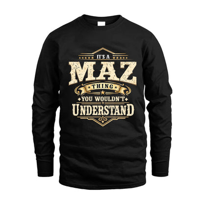 MAZ HH-F009–Personalized Name Quote Apparel “It’s an NAME Thing You Wouldn’t Understand”