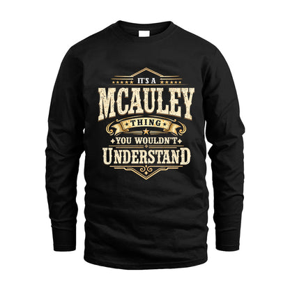 MCAULEY HH-F009–Personalized Name Quote Apparel “It’s an NAME Thing You Wouldn’t Understand”