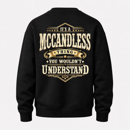 MCCANDLESS HH-F003–Personalized Name Quote Apparel “It’s an NAME Thing You Wouldn’t Understand”