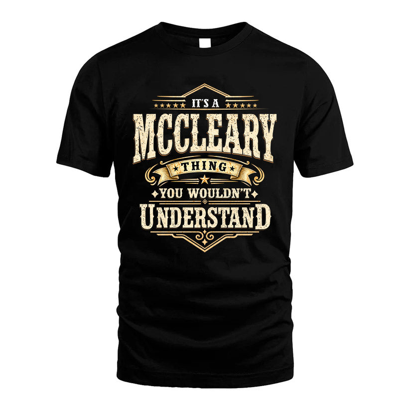 MCCLEARY HH-F009–Personalized Name Quote Apparel “It’s an NAME Thing You Wouldn’t Understand”