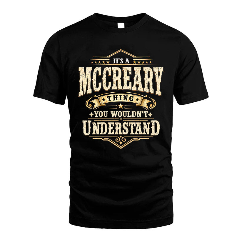 MCCREARY HH-F009–Personalized Name Quote Apparel “It’s an NAME Thing You Wouldn’t Understand”
