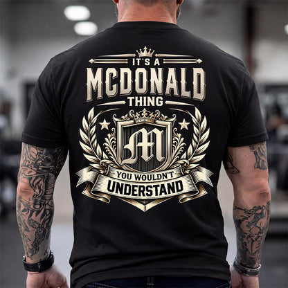 MCDONALD HH-F006 Thing Personalized Name T Shirt – You Wouldn’t Understand