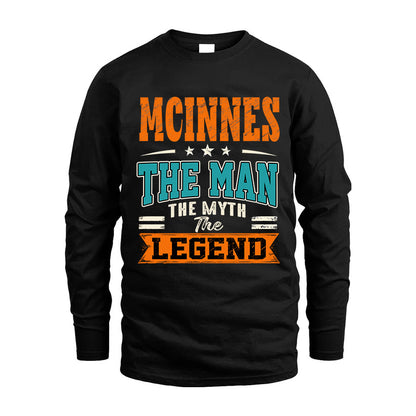 MCINNES HH F007 The Man The Myth The Legend Personalized Shirt – Gift for Men