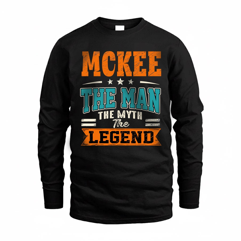 MCKEE HH F007 The Man The Myth The Legend Personalized Shirt – Gift for Men