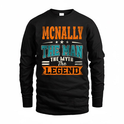 MCNALLY HH F007 The Man The Myth The Legend Personalized Shirt – Gift for Men