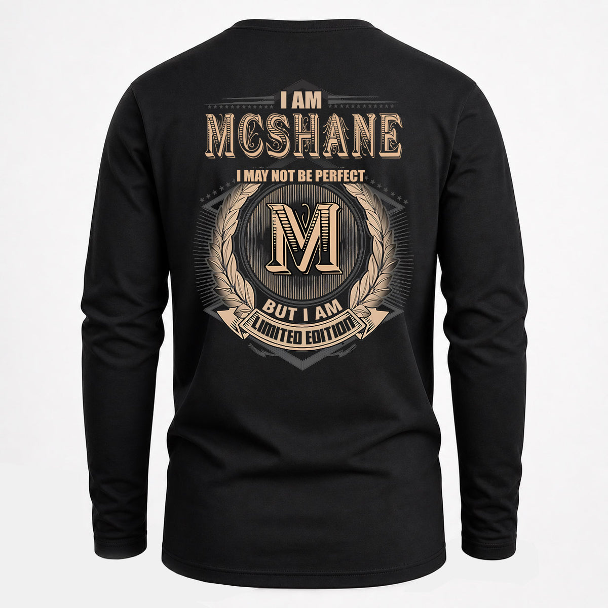 MCSHANE 2K-101–Personalized Name Quote Apparel “I Am NAME May Not Be Perfect But I Am Limited Edition”