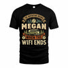 MEGAN TT898-K6-229 – Personalized Funny Camping Quote Apparel “The Adventure Begins When The WiFi Ends”
