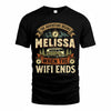 MELISSA TT898-K6-229 – Personalized Funny Camping Quote Apparel “The Adventure Begins When The WiFi Ends”