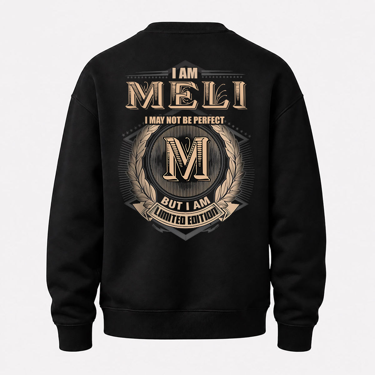 MELI 2K-101–Personalized Name Quote Apparel “I Am NAME May Not Be Perfect But I Am Limited Edition”