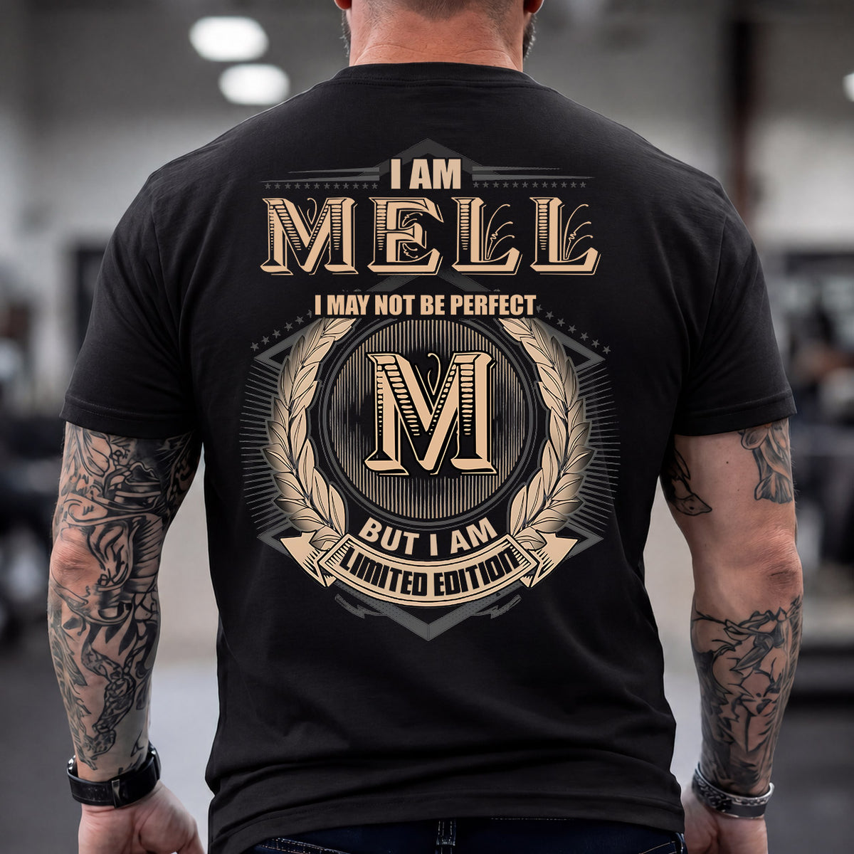 MELL 2K-101–Personalized Name Quote Apparel “I Am NAME May Not Be Perfect But I Am Limited Edition”