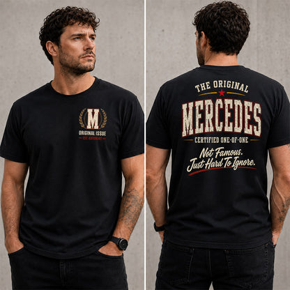 MERCEDES W65-F6-168 – Personalized Original Issue Apparel “The Original NAME Certified One-of-One"