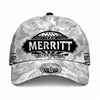 MERRITT TC01 HH79 Team Your Name Hat, Personalized Camo Baseball Cap, Custom Family Gift, Gift for Him Her