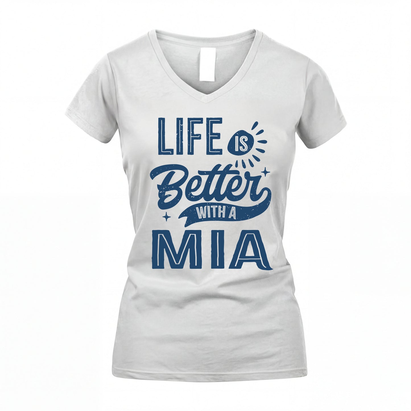 MIA HH88-K2–Personalized Name Quote T-Shirt Life Is Better With Unisex Gift