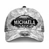 MICHAELA TC01 HH79 Team Your Name Hat, Personalized Camo Baseball Cap, Custom Family Gift, Gift for Him Her