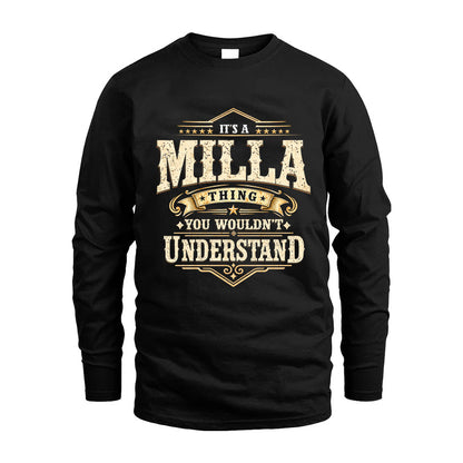 MILLA HH-F009–Personalized Name Quote Apparel “It’s an NAME Thing You Wouldn’t Understand”