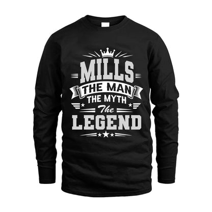 MILLS HH F004 The Man The Myth The Legend Personalized Shirt – Gift for Men