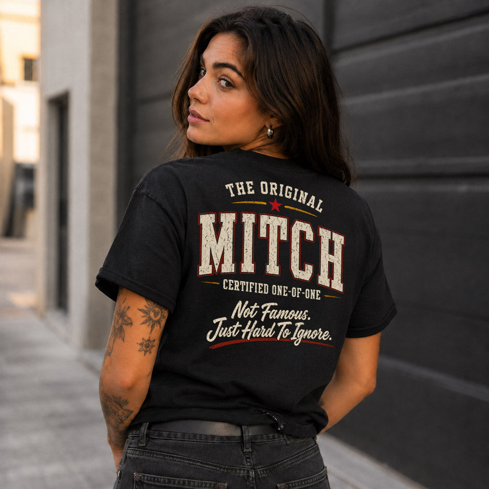 MITCH W65-F6-168 – Personalized Original Issue Apparel “The Original NAME Certified One-of-One"