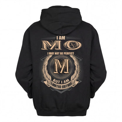 MO 2K-101–Personalized Name Quote Apparel “I Am NAME May Not Be Perfect But I Am Limited Edition”