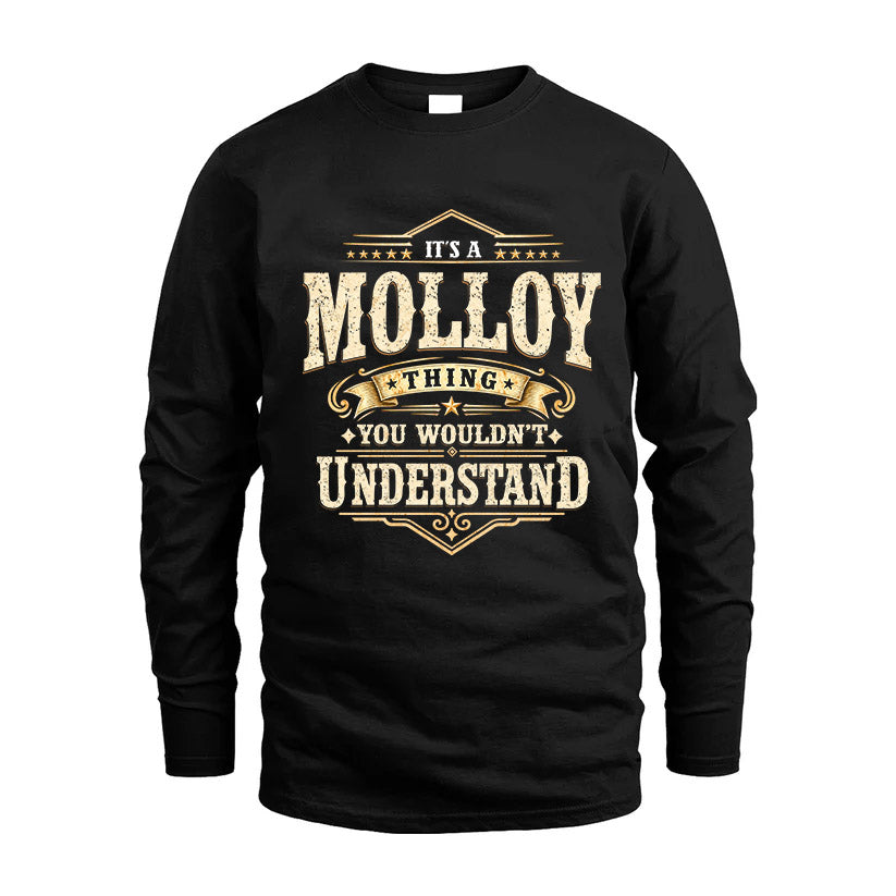MOLLOY HH-F009–Personalized Name Quote Apparel “It’s an NAME Thing You Wouldn’t Understand”